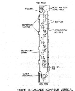 A drawing of the inside of an air dryer.